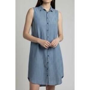 CP Shades Chambray Cotton Dress Size Small